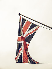 Image showing Vintage looking UK Flag