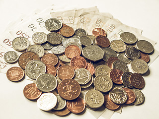 Image showing Vintage British Pound