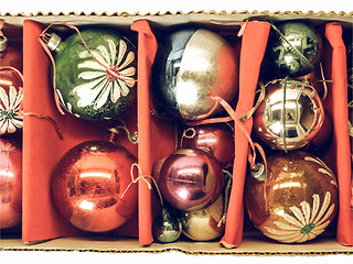 Image showing Vintage looking Baubles picture