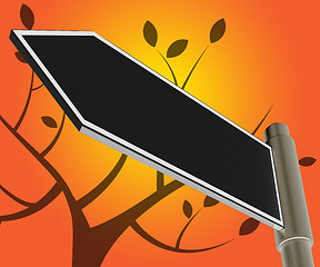 Image showing Blank Road Sign Meaning Copyspace Message 3d Illustration