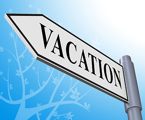 Image showing Vacation Travel Representing Holiday Trips 3d Illustration