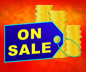 Image showing On Sale Indicates Offers Promotional 3d Illustration
