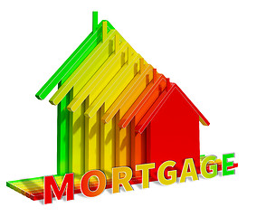 Image showing House Mortgage Means Housing Loan 3d Illustration