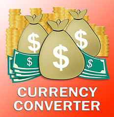 Image showing Currency Converter Shows Money Exchange 3d Illustration