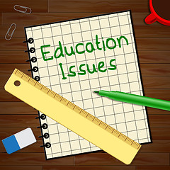 Image showing Education Issues Represents Studying Concerns 3d Illustration