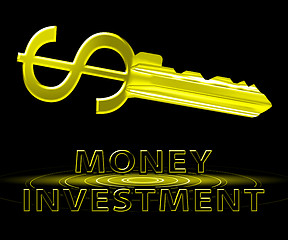 Image showing Money Investment Showing Trade Investing 3d Illustration