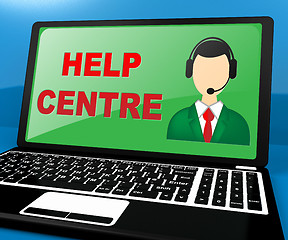 Image showing Help Centre Online Showing Faq Advice 3d Illustration