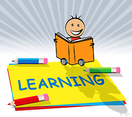 Image showing Learning Train Displays Training And Academic 3d Illustration