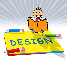 Image showing Creative Design Displays Graphic Innovation 3d Illustration