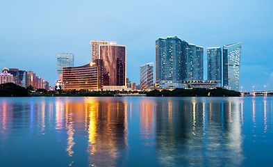 Image showing Macau City at night