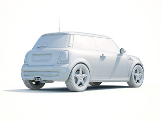 Image showing 3d Car White Blank Template