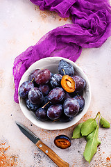 Image showing fresh plums