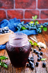 Image showing blueberry jam