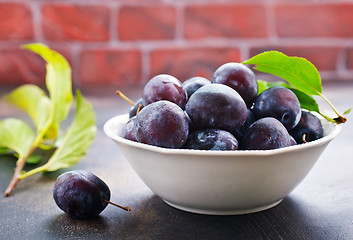 Image showing fresh plums