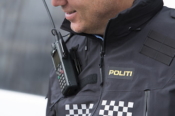 Image showing Norwegian Police Officer