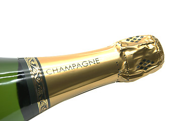 Image showing Champagne bottle