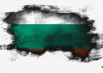 Image showing Bulgaria flag painted with brush