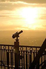Image showing Binocular and sunlight