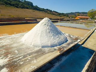 Image showing Production of Salt by Evaporation Saline