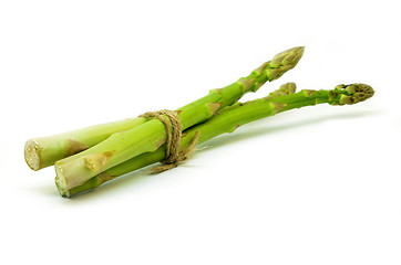 Image showing Delicious isolated asparagus 