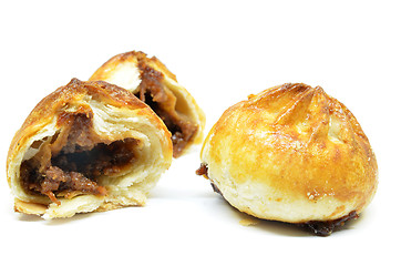 Image showing Crispy BBQ roasted chicken buns