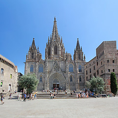 Image showing Cathedral Holy Cross and Saint Eulalia in Barcelona