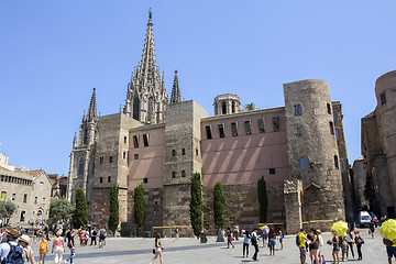 Image showing Cathedral Holy Cross and Saint Eulalia in Barcelona