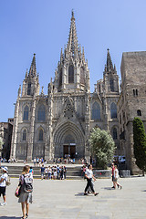 Image showing Cathedral Holy Cross and Saint Eulalia in Barcelona