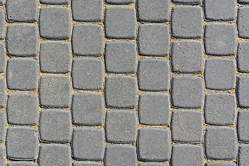 Image showing A sidewalk pavers.