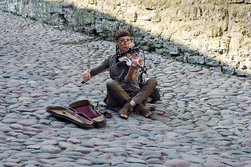 Image showing A street musician.
