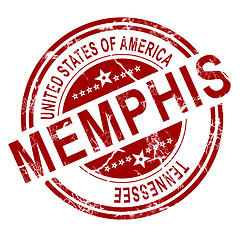 Image showing Memphis stamp with white background