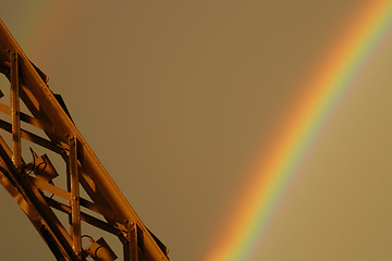 Image showing Rainbow by Eiffel Tower