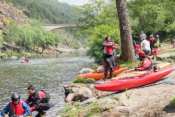 Image showing Athletes preparations at Paivafest