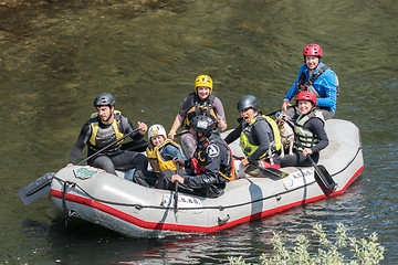 Image showing Support raft boat at Paivafest