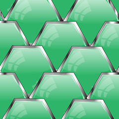 Image showing Green buttons background