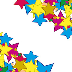 Image showing Colorful background from figure star