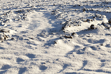 Image showing Photo snow, close-up