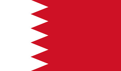 Image showing Colored flag of Bahrain