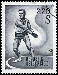 Image showing Hammer Thrower Stamp