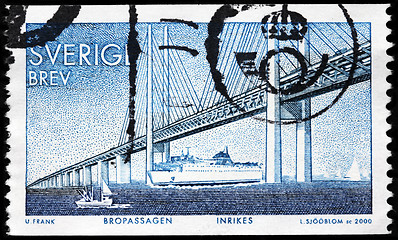 Image showing Oresund Bridge Stamp