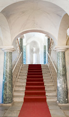 Image showing NOTO, ITALY - 21th June 2017: Luxury entrance of Nicolaci Palace