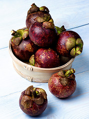 Image showing Arrangement of Fresh Mangosteen