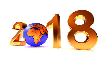 Image showing New Year 2018 Africa