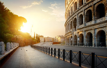 Image showing Colosseum in the morning