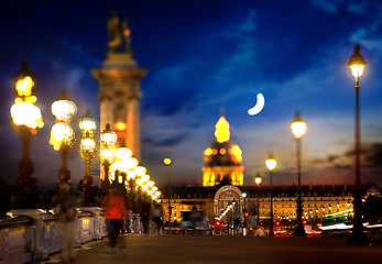 Image showing Bridge Alexandre in Paris