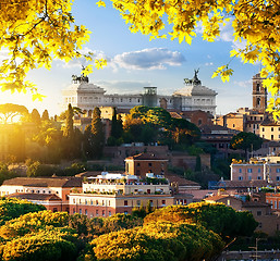 Image showing Vittoriano in the autumn