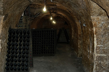 Image showing French wine-cellar