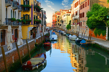 Image showing Venetian water canal Italy
