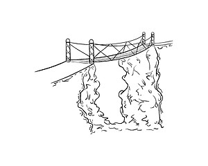 Image showing sketch of the bridge