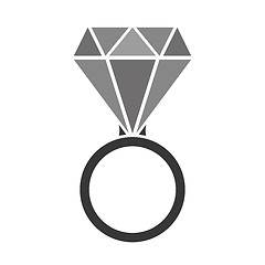 Image showing diamond ring with shades of gray